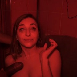 Cum and cumswap in the pub restroom. Lana, the slut-next-door and her sex addiction.