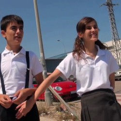 We spend a day with the schoolgirl and El Niño Polla. Jordi and Ainara's dirty things!!!